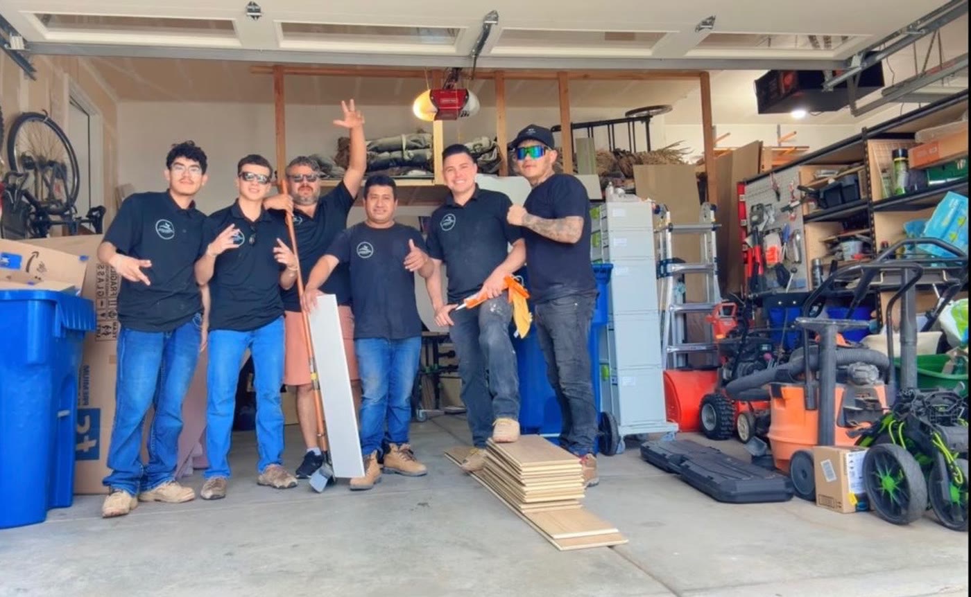 Chapo and the OnSite Flooring installation team